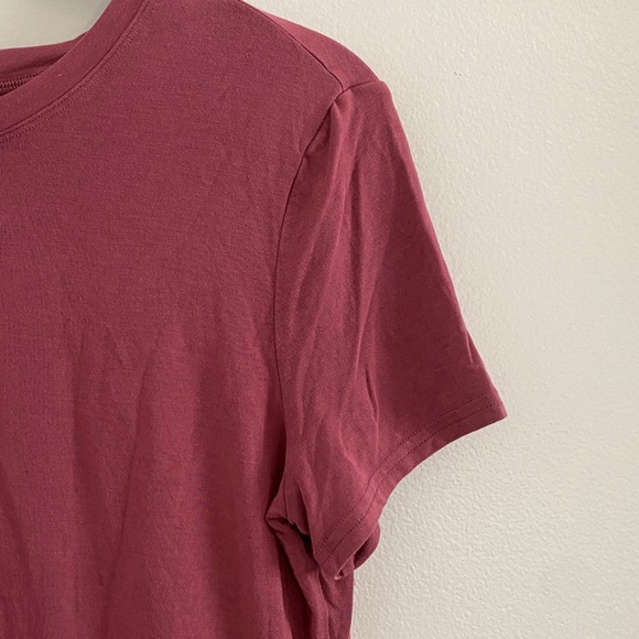 ALO Yoga Women's All Day Short Sleeve Tee Mauve Size Medium (8-10) - Picture 7 of 8